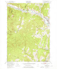 Waterbury Vermont Historical topographic map, 1:24000 scale, 7.5 X 7.5 Minute, Year 1948