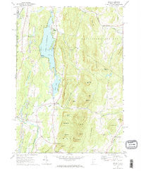 Wells Vermont Historical topographic map, 1:24000 scale, 7.5 X 7.5 Minute, Year 1967