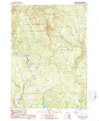 West Dover Vermont Historical topographic map, 1:24000 scale, 7.5 X 7.5 Minute, Year 1986