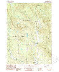 Weston Vermont Historical topographic map, 1:24000 scale, 7.5 X 7.5 Minute, Year 1986