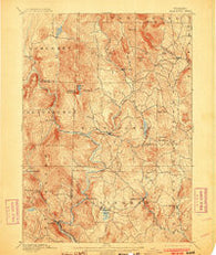 Wilmington Vermont Historical topographic map, 1:62500 scale, 15 X 15 Minute, Year 1889