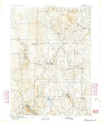 Wilmington Vermont Historical topographic map, 1:62500 scale, 15 X 15 Minute, Year 1891