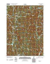 Windham Vermont Historical topographic map, 1:24000 scale, 7.5 X 7.5 Minute, Year 2012