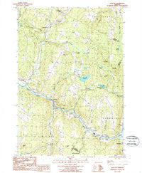 Wolcott Vermont Historical topographic map, 1:24000 scale, 7.5 X 7.5 Minute, Year 1986
