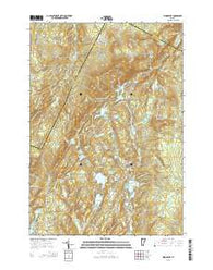 Woodbury Vermont Current topographic map, 1:24000 scale, 7.5 X 7.5 Minute, Year 2015