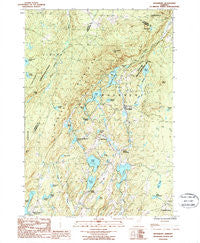 Woodbury Vermont Historical topographic map, 1:24000 scale, 7.5 X 7.5 Minute, Year 1986