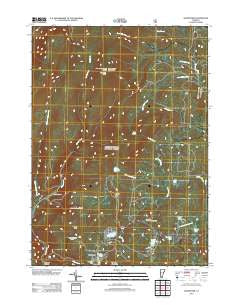 Woodford Vermont Historical topographic map, 1:24000 scale, 7.5 X 7.5 Minute, Year 2012