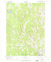 Woodstock North Vermont Historical topographic map, 1:24000 scale, 7.5 X 7.5 Minute, Year 1966