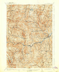 Woodstock Vermont Historical topographic map, 1:62500 scale, 15 X 15 Minute, Year 1913