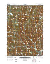 Woodstock North Vermont Historical topographic map, 1:24000 scale, 7.5 X 7.5 Minute, Year 2012
