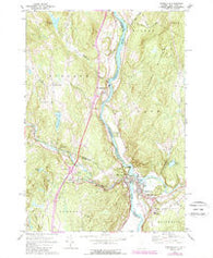Woodsville New Hampshire Historical topographic map, 1:24000 scale, 7.5 X 7.5 Minute, Year 1973
