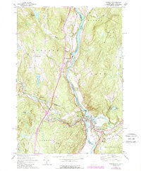 Woodsville New Hampshire Historical topographic map, 1:24000 scale, 7.5 X 7.5 Minute, Year 1973
