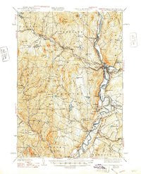 Woodsville Vermont Historical topographic map, 1:62500 scale, 15 X 15 Minute, Year 1941