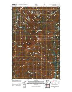 Abercrombie Mountain Washington Historical topographic map, 1:24000 scale, 7.5 X 7.5 Minute, Year 2011