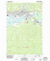 Aberdeen Washington Historical topographic map, 1:24000 scale, 7.5 X 7.5 Minute, Year 1957
