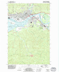 Aberdeen Washington Historical topographic map, 1:24000 scale, 7.5 X 7.5 Minute, Year 1957