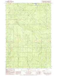 Abernathy Mountain Washington Historical topographic map, 1:24000 scale, 7.5 X 7.5 Minute, Year 1986