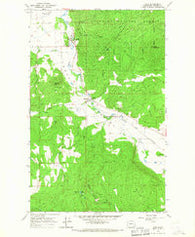 Addy Washington Historical topographic map, 1:24000 scale, 7.5 X 7.5 Minute, Year 1965
