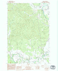 Adna Washington Historical topographic map, 1:24000 scale, 7.5 X 7.5 Minute, Year 1986