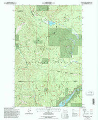 Aladdin Mtn Washington Historical topographic map, 1:24000 scale, 7.5 X 7.5 Minute, Year 1992