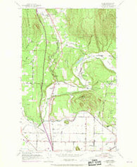 Alger Washington Historical topographic map, 1:24000 scale, 7.5 X 7.5 Minute, Year 1952