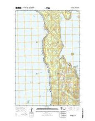 Allens Bay Washington Current topographic map, 1:24000 scale, 7.5 X 7.5 Minute, Year 2014