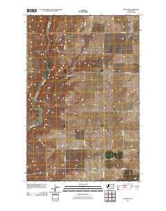 Almira SW Washington Historical topographic map, 1:24000 scale, 7.5 X 7.5 Minute, Year 2011