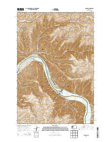 Almota Washington Current topographic map, 1:24000 scale, 7.5 X 7.5 Minute, Year 2013
