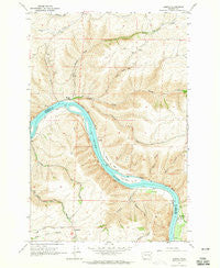 Almota Washington Historical topographic map, 1:24000 scale, 7.5 X 7.5 Minute, Year 1964