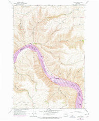 Almota Washington Historical topographic map, 1:24000 scale, 7.5 X 7.5 Minute, Year 1964