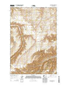 Alpowa Ridge Washington Current topographic map, 1:24000 scale, 7.5 X 7.5 Minute, Year 2013
