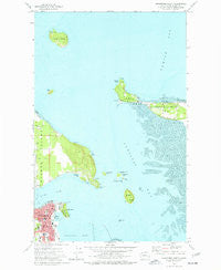 Anacortes North Washington Historical topographic map, 1:24000 scale, 7.5 X 7.5 Minute, Year 1973