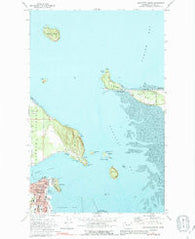 Anacortes North Washington Historical topographic map, 1:24000 scale, 7.5 X 7.5 Minute, Year 1973