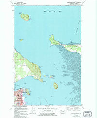 Anacortes North Washington Historical topographic map, 1:24000 scale, 7.5 X 7.5 Minute, Year 1973