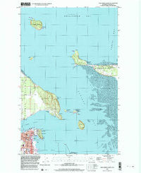 Anacortes North Washington Historical topographic map, 1:24000 scale, 7.5 X 7.5 Minute, Year 1998