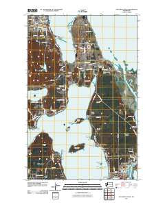 Anacortes South Washington Historical topographic map, 1:24000 scale, 7.5 X 7.5 Minute, Year 2011