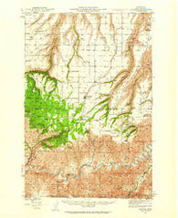 Anatone Washington Historical topographic map, 1:62500 scale, 15 X 15 Minute, Year 1944