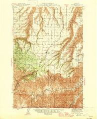 Anatone Washington Historical topographic map, 1:62500 scale, 15 X 15 Minute, Year 1946