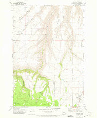 Anatone Washington Historical topographic map, 1:24000 scale, 7.5 X 7.5 Minute, Year 1971