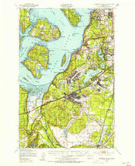 Anderson Island Washington Historical topographic map, 1:62500 scale, 15 X 15 Minute, Year 1948
