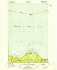 Angeles Point Washington Historical topographic map, 1:24000 scale, 7.5 X 7.5 Minute, Year 1950