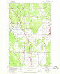 Arlington West Washington Historical topographic map, 1:24000 scale, 7.5 X 7.5 Minute, Year 1956
