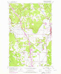 Arlington West Washington Historical topographic map, 1:24000 scale, 7.5 X 7.5 Minute, Year 1956