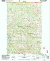 Ashnola Mountain Washington Historical topographic map, 1:24000 scale, 7.5 X 7.5 Minute, Year 2002