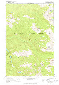 Ashnola Mtn Washington Historical topographic map, 1:24000 scale, 7.5 X 7.5 Minute, Year 1969