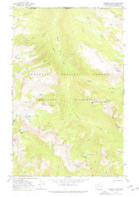 Ashnola Pass Washington Historical topographic map, 1:24000 scale, 7.5 X 7.5 Minute, Year 1969