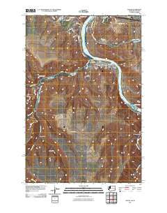 Asotin Washington Historical topographic map, 1:24000 scale, 7.5 X 7.5 Minute, Year 2011