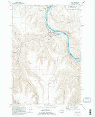 Asotin Washington Historical topographic map, 1:24000 scale, 7.5 X 7.5 Minute, Year 1971