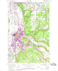 Auburn Washington Historical topographic map, 1:24000 scale, 7.5 X 7.5 Minute, Year 1949