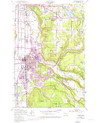 Auburn Washington Historical topographic map, 1:24000 scale, 7.5 X 7.5 Minute, Year 1949